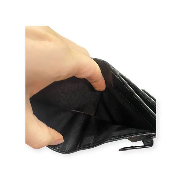 Authentic Prada Saffiano Wallet Black Compact - Picture 8 of 10